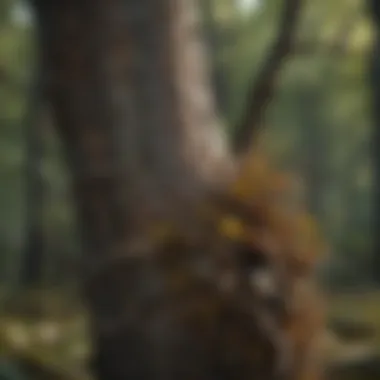 Diverse Thorny Tree Ecosystem A diverse forest featuring various species of thorny trees