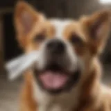 Close-up of antibacterial wipes designed for dog hygiene