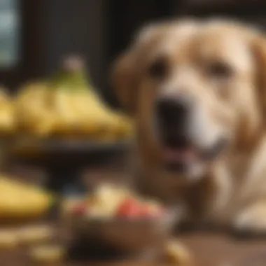 A checklist of dog dietary needs including fruits