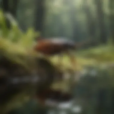 Natural Habitat of Water Bugs A water bug in its natural aquatic habitat.