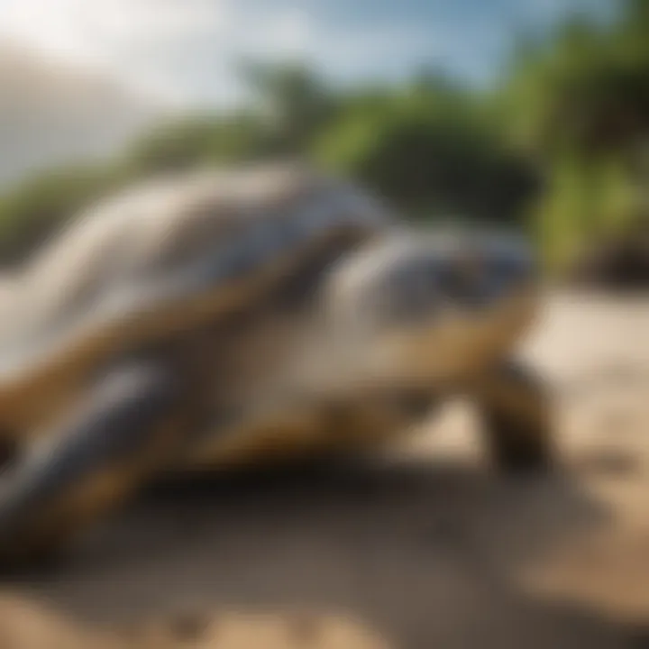 Conservation efforts to protect green sea turtles