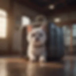 Elegant pet carrier designed for air travel