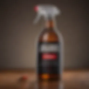 Application Methods for Alcohol-Based Treatments A close-up of a spray bottle labeled for alcohol application