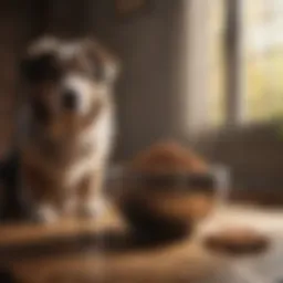 A bowl filled with high-quality kibble for senior dogs