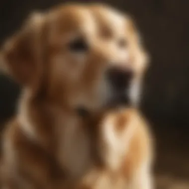 Elegant Adult Golden Retriever A serene portrait of an adult golden retriever
