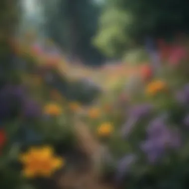A Spectrum of Perennial Beauty Vibrant perennial flowers in bloom showcasing diverse colors.
