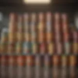 A selection of high-quality wet cat food cans arranged artistically