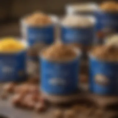 Close-up of Ingredients in Blue Buffalo Dog Food