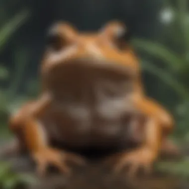 Understanding the Toxicity of Bufo Frogs Illustration of the toxic glands of a bufo frog