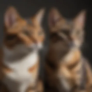 Comparison of Calico and Tortie Cats A side-by-side comparison of calico and tortie cats.
