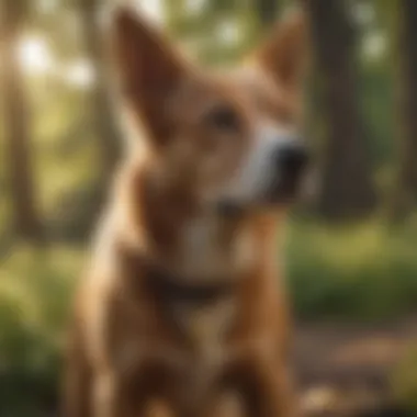 The Joy of a Healthy Dog: Nature's Remedies A serene environment depicting a healthy dog outdoors