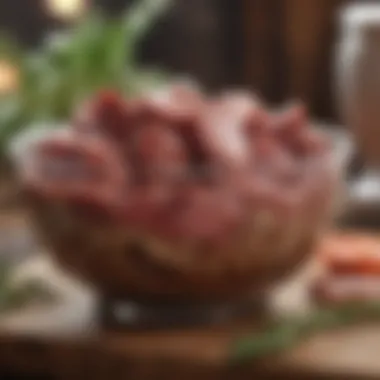 Fresh Raw Chicken Liver A bowl of fresh raw chicken liver