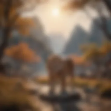 The Cultural Connection to Astrology A serene landscape illustrating the connection between astrology and cultural beliefs