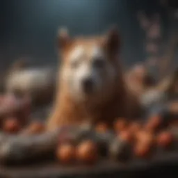 A depiction of the twelve zodiac animals in Chinese astrology