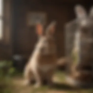 Various materials for rabbit cages