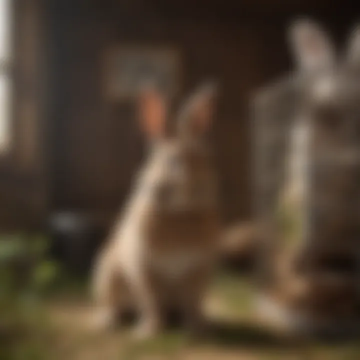 Various materials for rabbit cages