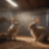 Spacious cage design for two rabbits