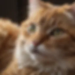 A serene cat lounging peacefully, showcasing its hypoallergenic fur.
