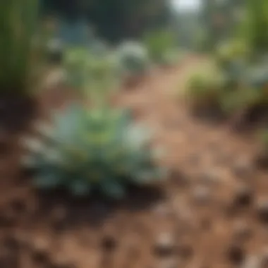 Importance of Drainage in Succulent Soil Visual representation of drainage in succulent soil