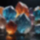 A vibrant array of various crystals showcasing their unique colors and shapes