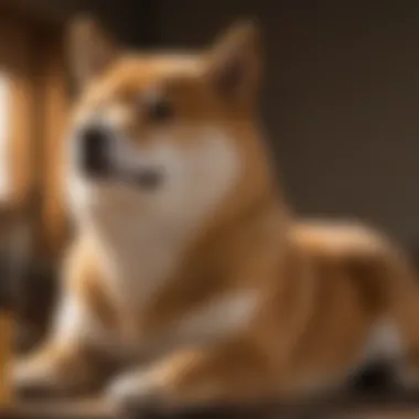 Grooming a Shiba Inu A Shiba Inu being groomed with a brush