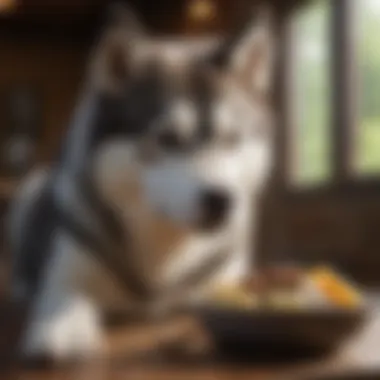Nourishing Your Husky Husky enjoying a nutritious meal