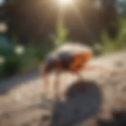 Flea Control Spray in Action