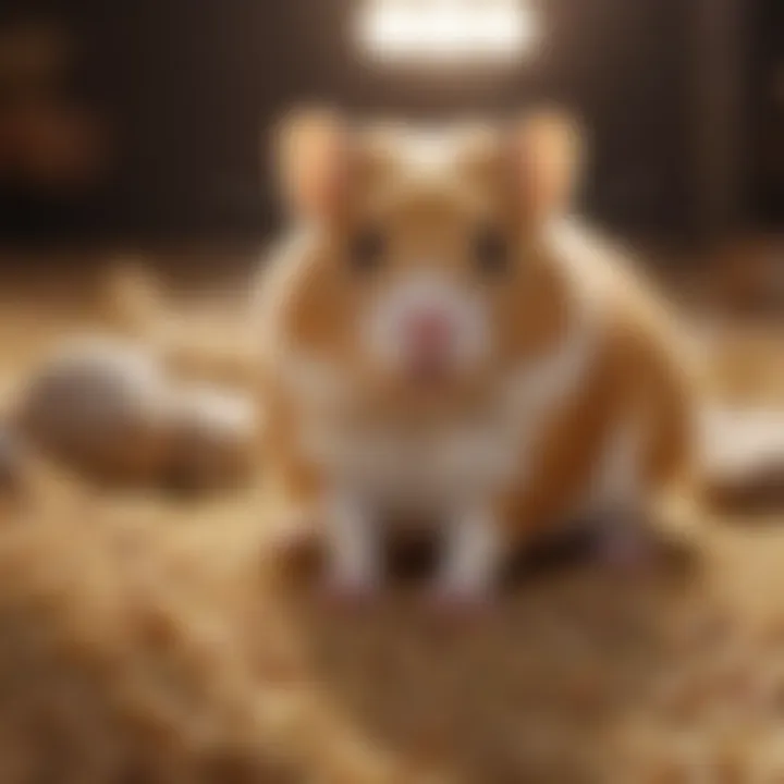 A variety of grains suitable for hamsters