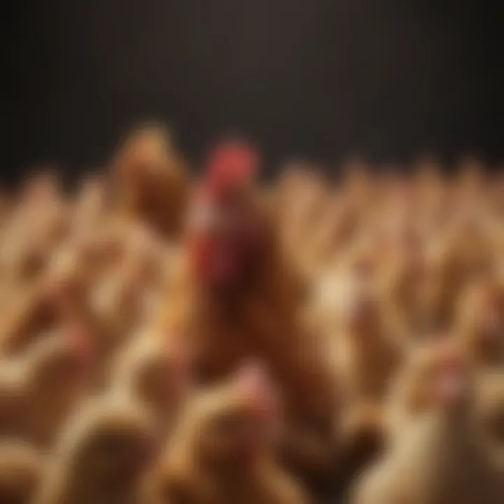 Visual representation of various chicken breeds highlighting their unique characteristics.