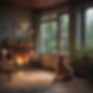 A cozy home environment with pets enjoying their space