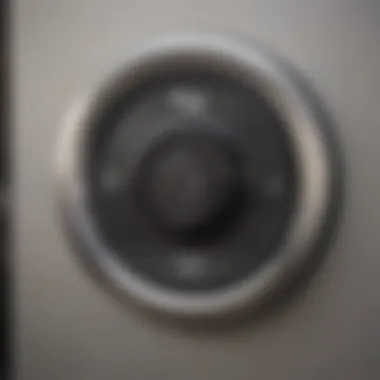 Control Mechanism of Automatic Dog Door A close-up of the control mechanism of an automatic dog door.