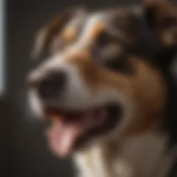 Dog exhibiting excessive licking behavior related to Cushing's Disease