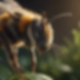 Natural barriers against bees with plants