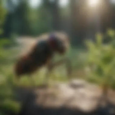 Natural repellents displayed alongside common plants that deter flies.