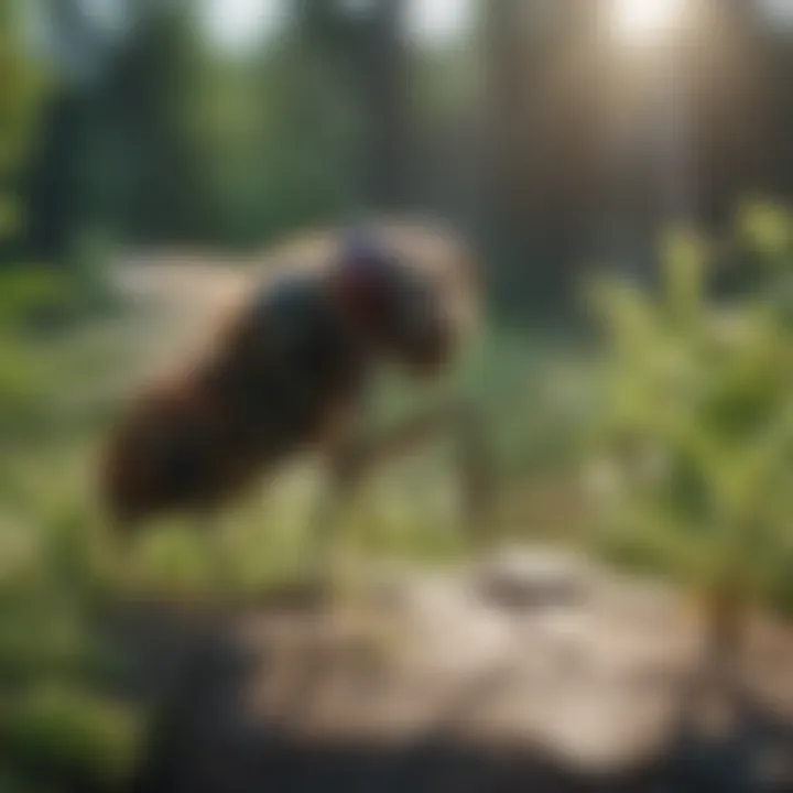 Natural repellents displayed alongside common plants that deter flies.