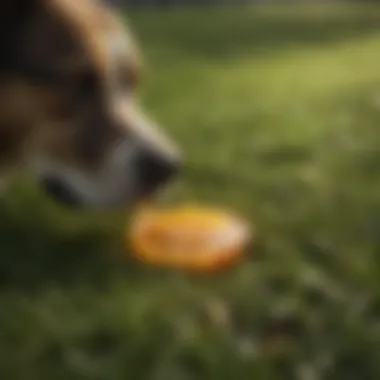 Lush green grass with a brown patch caused by dog urine