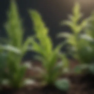 Healthy Plants After Control Close-up of healthy plants after aphid control measures