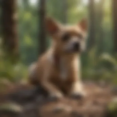 Pet Enjoying a Safe Outdoor Environment Healthy pet enjoying outdoors