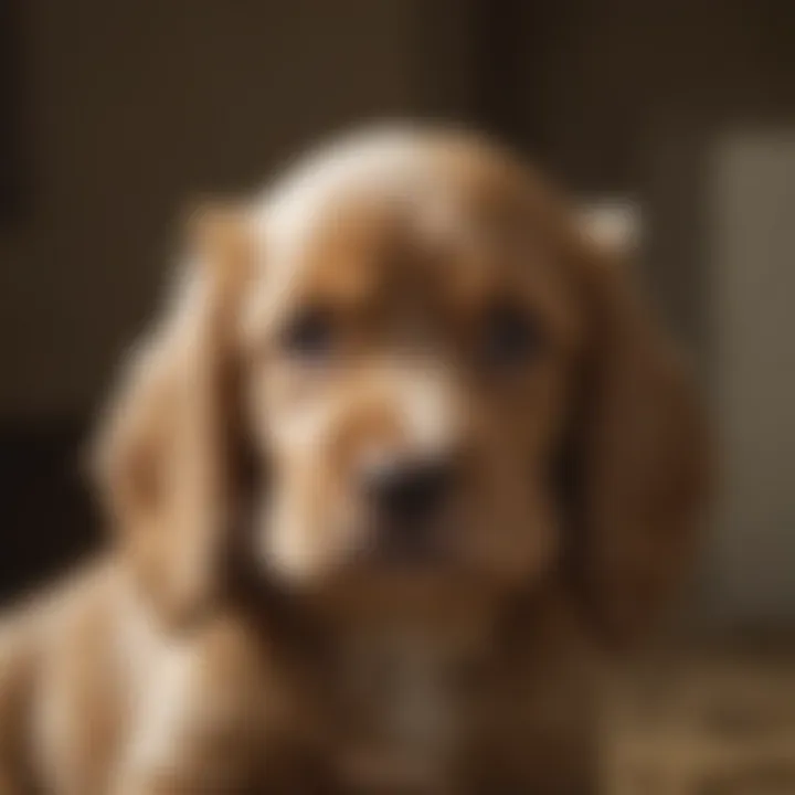 Cocker Spaniel puppy displaying calm behavior