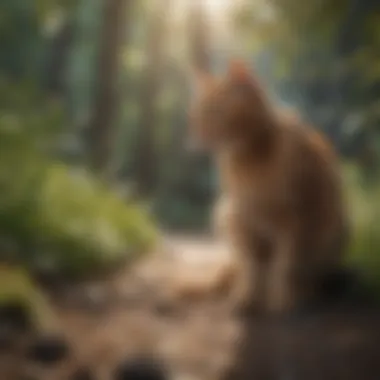 A beautiful cat-friendly landscape designed to avoid cat intrusion