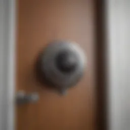 Close-up of a well-sealed door with weather stripping