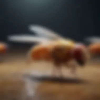 Understanding the Life Cycle of Fruit Flies Illustration of fruit fly life cycle for better understanding