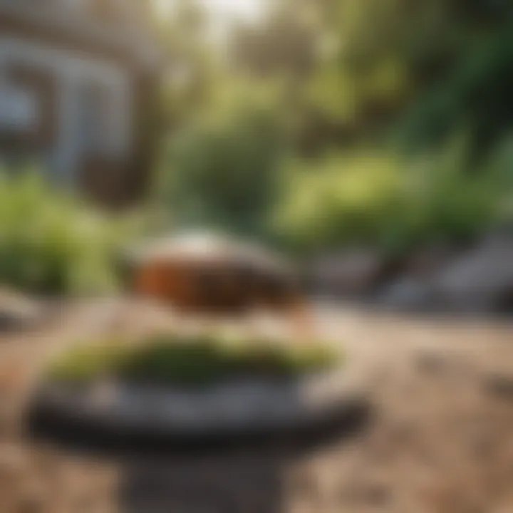 A well-maintained yard showcasing preventive measures