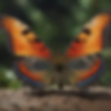 A close-up of a rare butterfly species, showcasing its vibrant colors and intricate patterns.