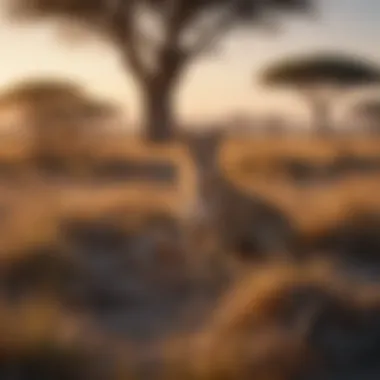 Impact of Habitat Loss on the Savanna Vast savanna landscape highlighting habitat loss