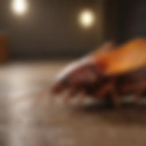 Effective cockroach bait products displayed in a clean environment
