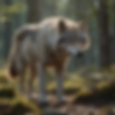 The Significance of Habitat for Wolves A wolf in its natural habitat, showcasing the importance of territory.