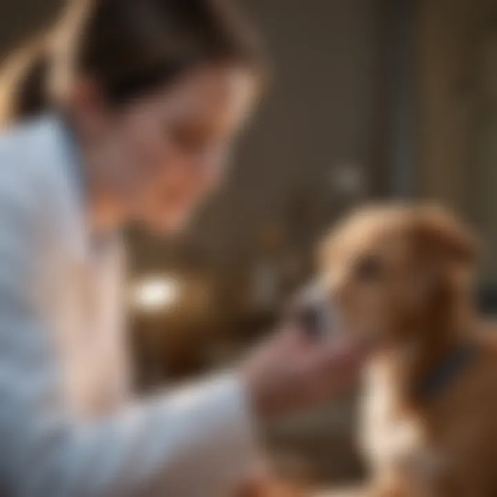 A veterinarian discussing glucosamine with a pet owner