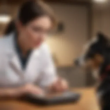 Veterinary Guidance on Weight Management Veterinarian discussing weight management with a pet owner