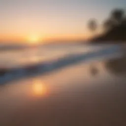 Serene sunset view over Alabama beach